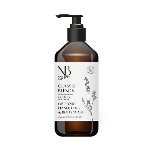 Luxury Organic Lavender & Geranium Hand, Hair & Body Wash - Wholesale