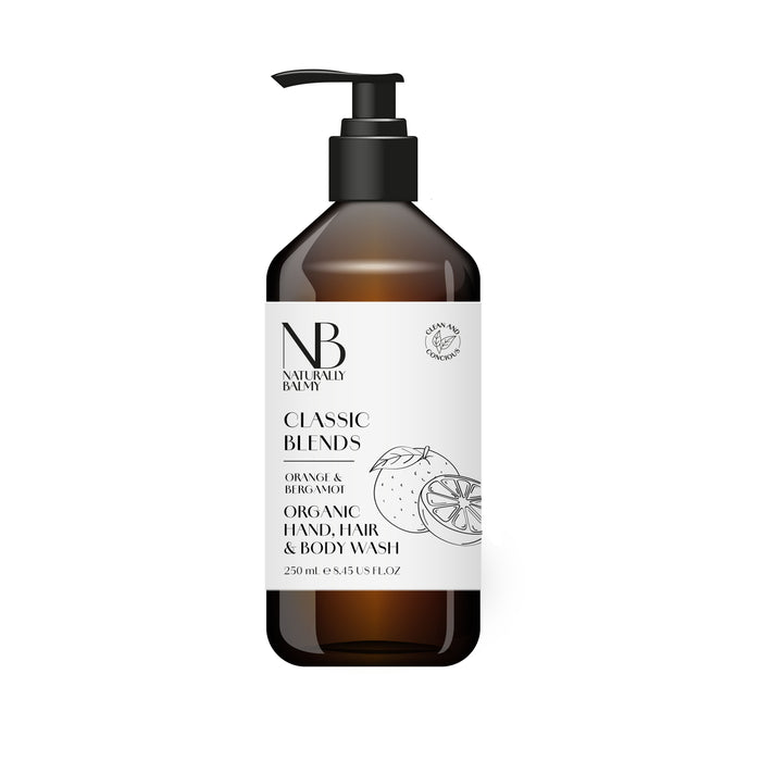 Luxury Organic Orange & Bergamot Hand, Hair & Body Wash - Wholesale