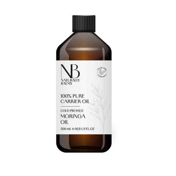 H&B Oils Center Organic Unrefined Moringa Oil – Cold Pressed Carrier Oil – 7 LB