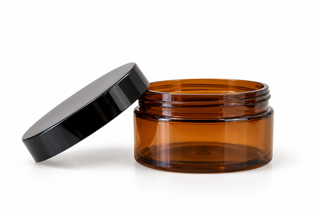100ml Amber PET Plastic Jars