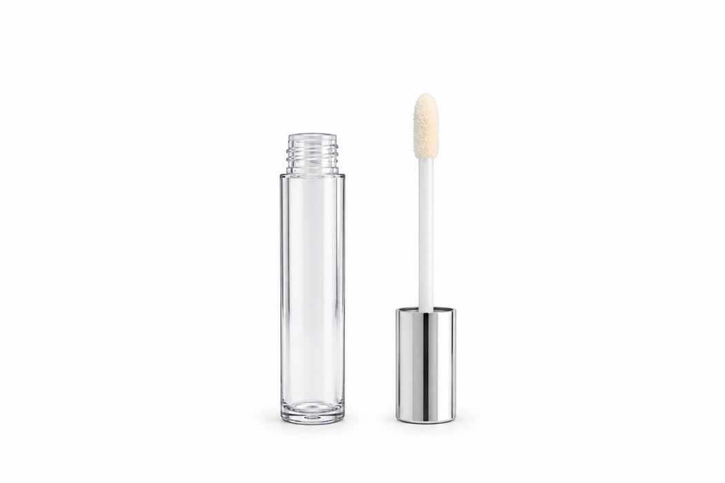 8ml Lip Gloss Containers with Silver Lid & Wand
