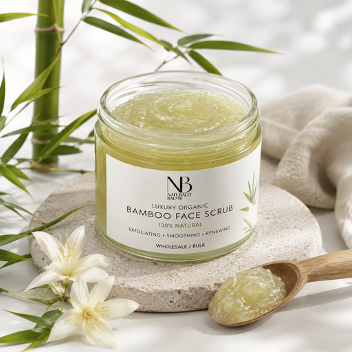 Luxury Organic Bamboo Face Scrub (100% Natural) - Wholesale