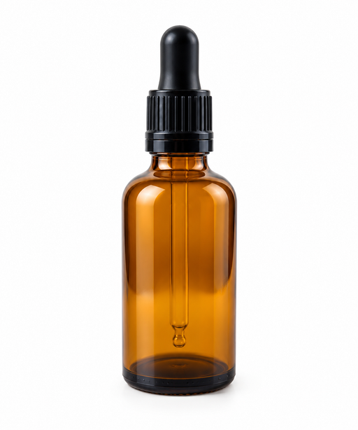 50ml Amber Glass Bottle