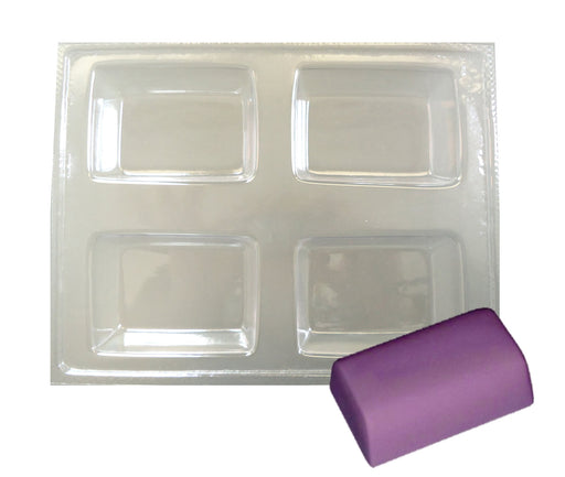 Curvy Rectangular Soap Mould (4 Cavity)