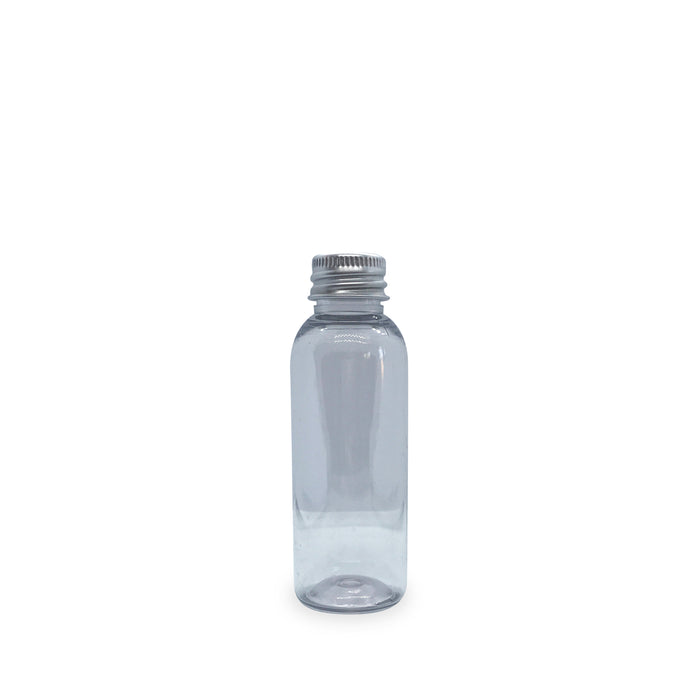 50ml PET Plastic Boston Bottle (with aluminium cap)