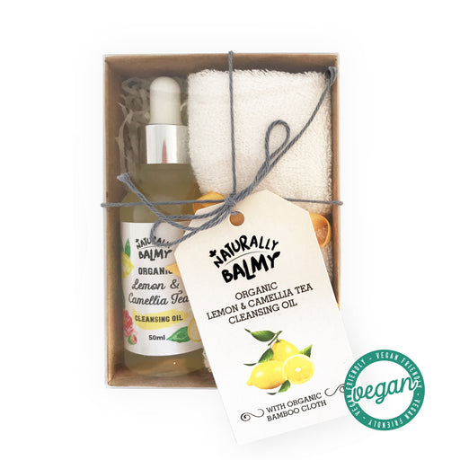 Organic Lemon & Camellia Tea Cleansing Oil Gift Set